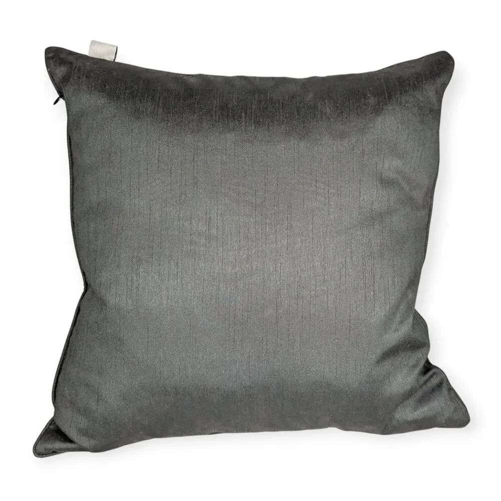 Chic Starburst Accent Pillow in Black and Cream